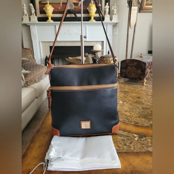 Dooney & Bourke Black and Brown Bag - Picture 7 of 12